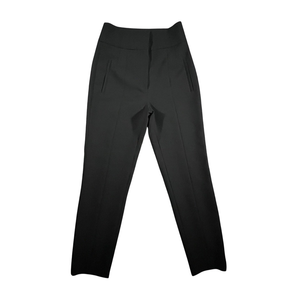 Zara High Waisted‎ Tailored Trousers Womens S Black Slim Dress Pants